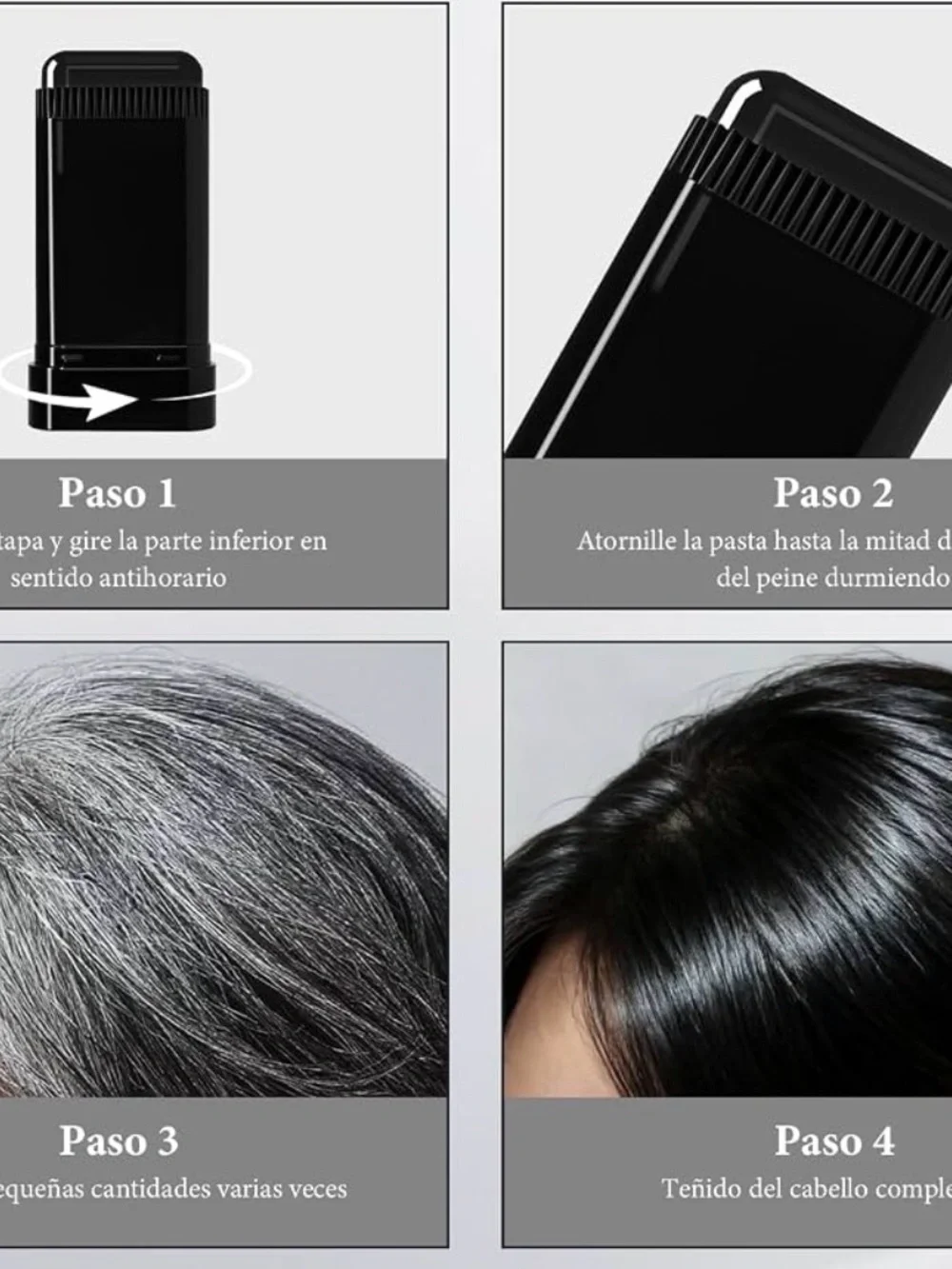 C. FOURTEEN Long-Lasting Hair Dye Stick, Black Shade, For Hair, Unisex Adult 20g